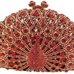 Elegant Crystal Clutches For Women Peacock Clutch Bag Evening Purses and Handbags