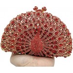 Elegant Crystal Clutches For Women Peacock Clutch Bag Evening Purses and Handbags