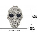 Halloween Novelty Skull Clutch Women Evening Bags Party Cocktail Crystal Purses and Handbags