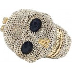 Halloween Novelty Skull Clutch Women Evening Bags Party Cocktail Crystal Purses and Handbags