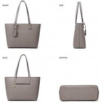 Women Fashion Synthetic Leather Handbags Tote Bag Shoulder Bag Top Handle Satchel Purse Set 4pcs