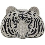 Bling Diamond Tiger Clutch Evening Bags For Women Formal Party Crystal Purse Wedding Handbag