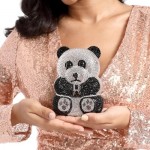 Bear Evening Bags and Clutches for Women Formal Party Cocktail Rhinestone Minaudiere Animal Purse Handbag