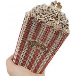 DJBM Luxury Women Popcorn Rhinestone Clutch Evening Bag Crystal Clutch Purses Diamond Clutch for Women Evening Party