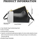 Women Clutch Purse Crossbody Bags,PU Leather Shoulder Bag with Metal Clasp Closure Cross Body Handbags