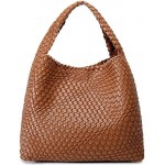 Fashion Woven Purse for Women Top-handle Shoulder Bag Soft Summer Hobo Tote Bag