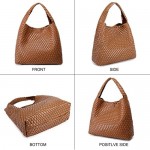 Fashion Woven Purse for Women Top-handle Shoulder Bag Soft Summer Hobo Tote Bag