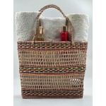 AgnesGP Handmade Colorful Large Tote Bag for Women | Summer Wicker Purse | Woven Tote Large Beach Bag | Women's Handbags & Shoulder Bags | Rattan Beach Shoulder Bag for Vacation