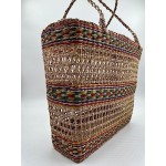 AgnesGP Handmade Colorful Large Tote Bag for Women | Summer Wicker Purse | Woven Tote Large Beach Bag | Women's Handbags & Shoulder Bags | Rattan Beach Shoulder Bag for Vacation