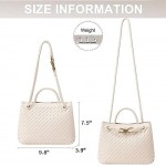 hepcelt Woven Bag for Women Vegan Leather Small Purse Crossbody Bags Top Handle Hobo Beach Shoulder Handbags