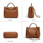 Woven Hobo Bags for Women Tote Bag, Woven Leather Shoulder Crossbody Bag Satchel Bag Woven Handbag Purses