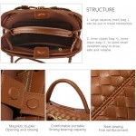 Woven Hobo Bags for Women Tote Bag, Woven Leather Shoulder Crossbody Bag Satchel Bag Woven Handbag Purses