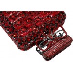 UMREN Women's Perfume Shaped Rhinestone Clutch Purses Sparkly Diamond Box Evening Bag Glitter Party Wedding Handbag