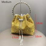 Bling Crystal Rhinestone Purse for Women Sparkly Clutch Handbag Crossbody Bag for Evening Wedding Party Prom