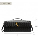 JYG Woven Handbag for Women Fashion Evening Shoulder Bag PU Leather Handmade Clutch Purse Casual Crossbody Bags 2024