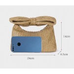 Bow Purse Straw Purses and Handbags for Women Summer Beach Bag Evening Straw Handbag Woven Clutch Bag Party Wedding