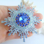 Sindary Sunflower Brooch Pin Pendant Austrian Crystal UKB6014