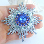 Sindary Sunflower Brooch Pin Pendant Austrian Crystal UKB6014