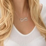 MyNameNecklace Infinity 1 or 2 Name Necklace - Custom Jewellery All Metal Types- Gift Charm