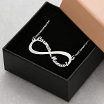 MyNameNecklace Infinity 1 or 2 Name Necklace - Custom Jewellery All Metal Types- Gift Charm