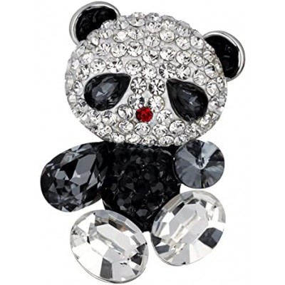 ZXHStore Cute Panda Bear Small Brooch Pin,1.4 Inch Women Brooch,Inlaid Cubic Zirconia,Sweater Dress Coat Jackets Jewelry Decor