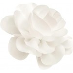 COCORIBBON Large Satin Fabric Flower Brooch Pin and Hair Pin for Women, Gift