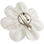 COCORIBBON Large Satin Fabric Flower Brooch Pin and Hair Pin for Women, Gift