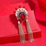 Brooch Pins Chinese Style Daomadan Brooch Tide Tassel Retro Corsage Beijing Opera Facial Mask Accessories Brooches Pin Gift