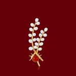 Brooch Pins Women Brooch Pin Pearl Brooch White Freshwater Pearls Corsage Accessories Dress Shawl Coat Temperament Ladies Pin Brooches Pin Gift