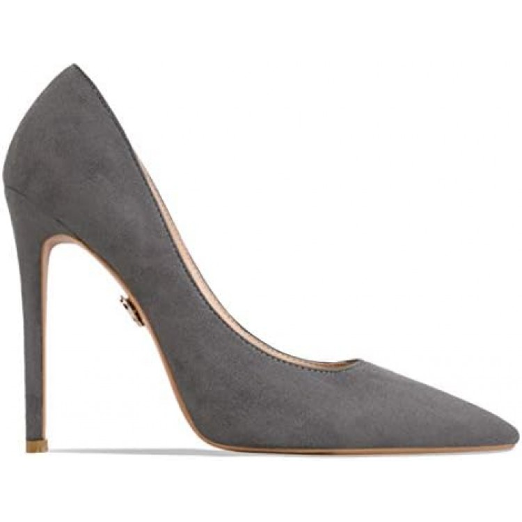 Petit Cadeau Leona - Women's Classic & Sexy Pointed Toe Slip on Pumps with 5" Stiletto High Heels. Handmade to Perfection.