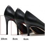 Classic Womens Pumps Solid Genuine Leather Thin Heel Ladies Career High Heels Elegant Office Shoes (Color : Black, Shoe Size : 3.5 UK)