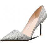 High Heel Pointed-Toe Pumps - Sexy Slip-On Stiletto Heel Shoes for Women, Perfect for Parties and Daily Wear,3.35IN