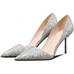 High Heel Pointed-Toe Pumps - Sexy Slip-On Stiletto Heel Shoes for Women, Perfect for Parties and Daily Wear,3.35IN