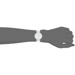 Anne Klein Women's AK/1019WTWT Diamond-Accented Watch with Ceramic Bracelet