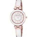 Anne Klein Women's Crystal Accented Bangle Watch and Bracelet Set