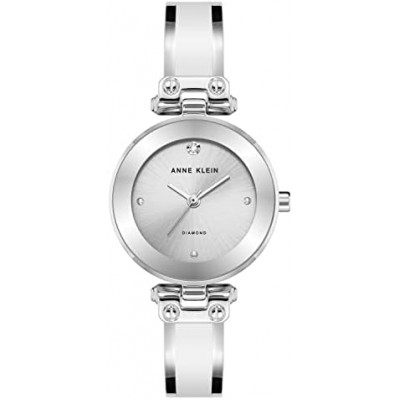 Anne Klein Women's Genuine Diamond Dial Bangle Watch