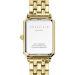 Rosefield Women's Octagon XS Emerald MOP Dial Steel Gold-Tone Case and Bracelet OEGSG-O79 Dress Watch, Emerald Green/Gold, 19.5x24mm