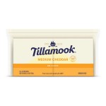 Tillamook Sliced Medium Cheddar Cheese, 52 ct