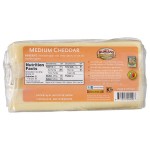 Rumiano Organic Sliced Medium Cheddar, 2 lbs