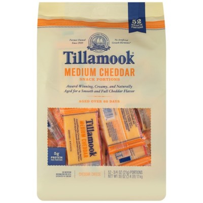 Tillamook Medium Cheddar Cheese, 52 x .75 oz