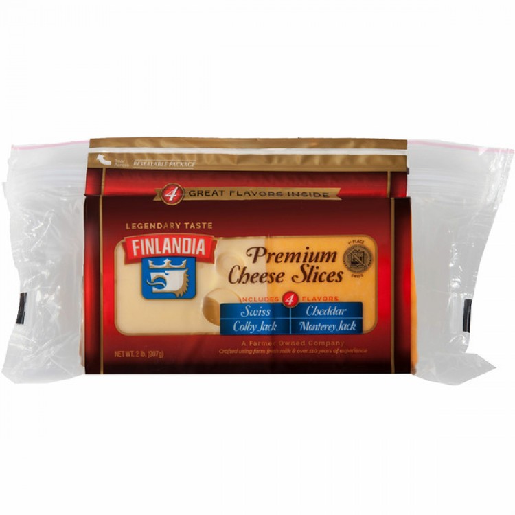 Finlandia Premium Four Cheese Deli Slices, 2 lbs