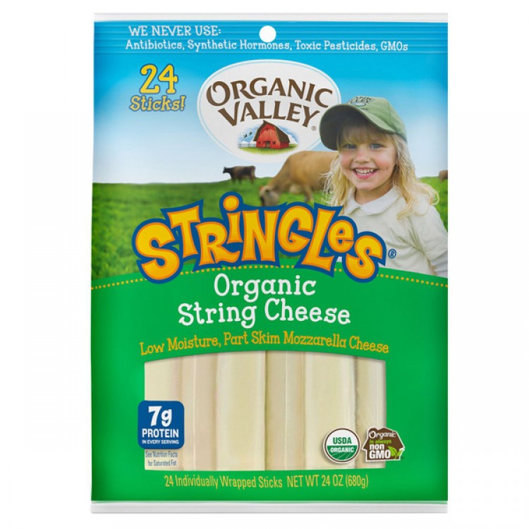 Organic Valley Stringles String Cheese, 24 oz