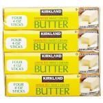 Kirkland Signature Unsalted Butter Quarters, 4 x 16 oz