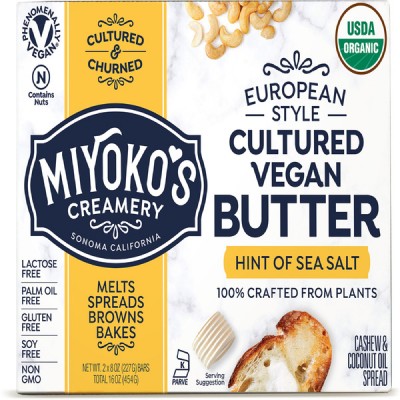 Miyoko's Kitchen Cultured Vegan Butter, 2 X 8 oz