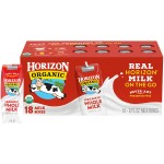 Horizon Organic Whole Shelf-Stable Milk, 18 x 8 fl oz