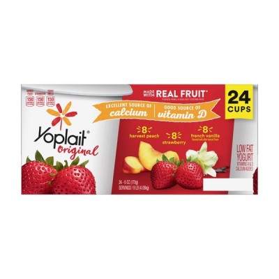 Yoplait Variety Pack Yogurt, 24 x 6 oz