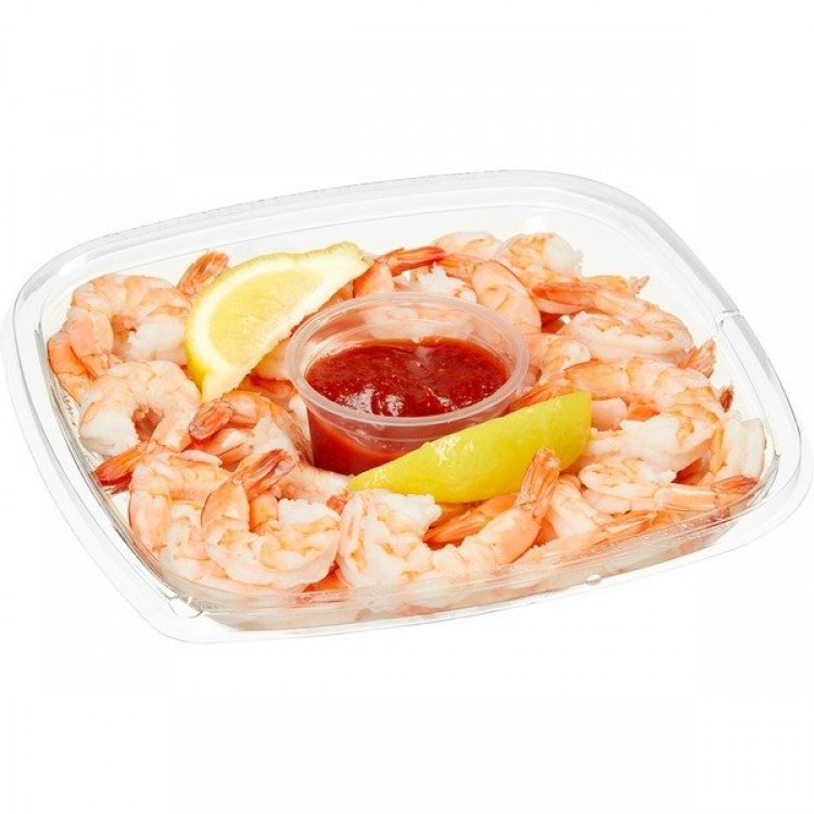 Kirkland Signature Shrimp Tray with Cocktail Sauce & Lemon