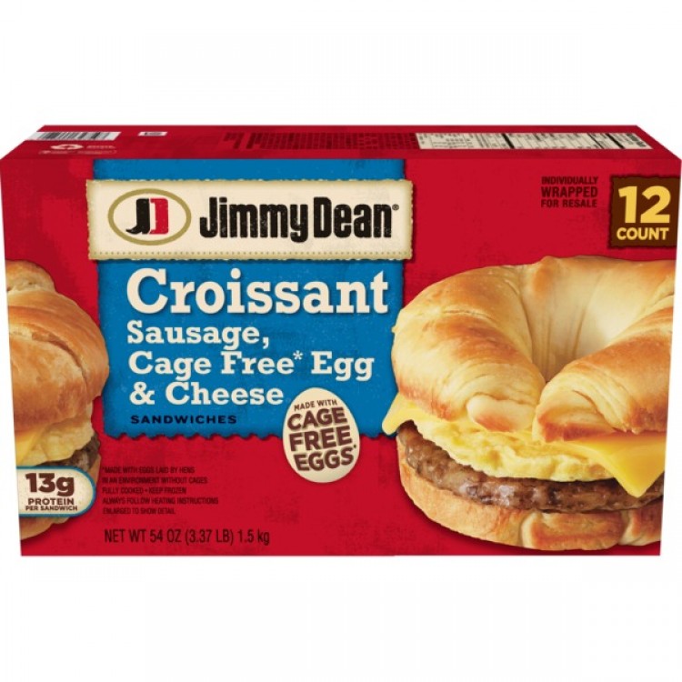 Jimmy Dean Croissant Sandwiches Cage Free, 12 ct