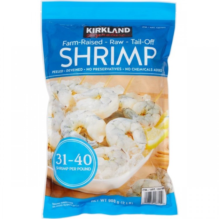 Kirkland Signature 31-40 Raw Tail Off Shrimp, 2 lbs