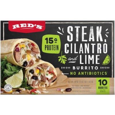 Red's Steak Cilantro Burrito, 10 ct